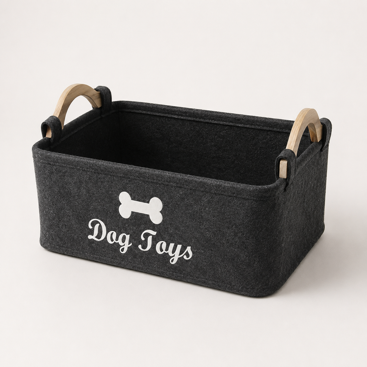 Decorative Dog Toy Storage Basket