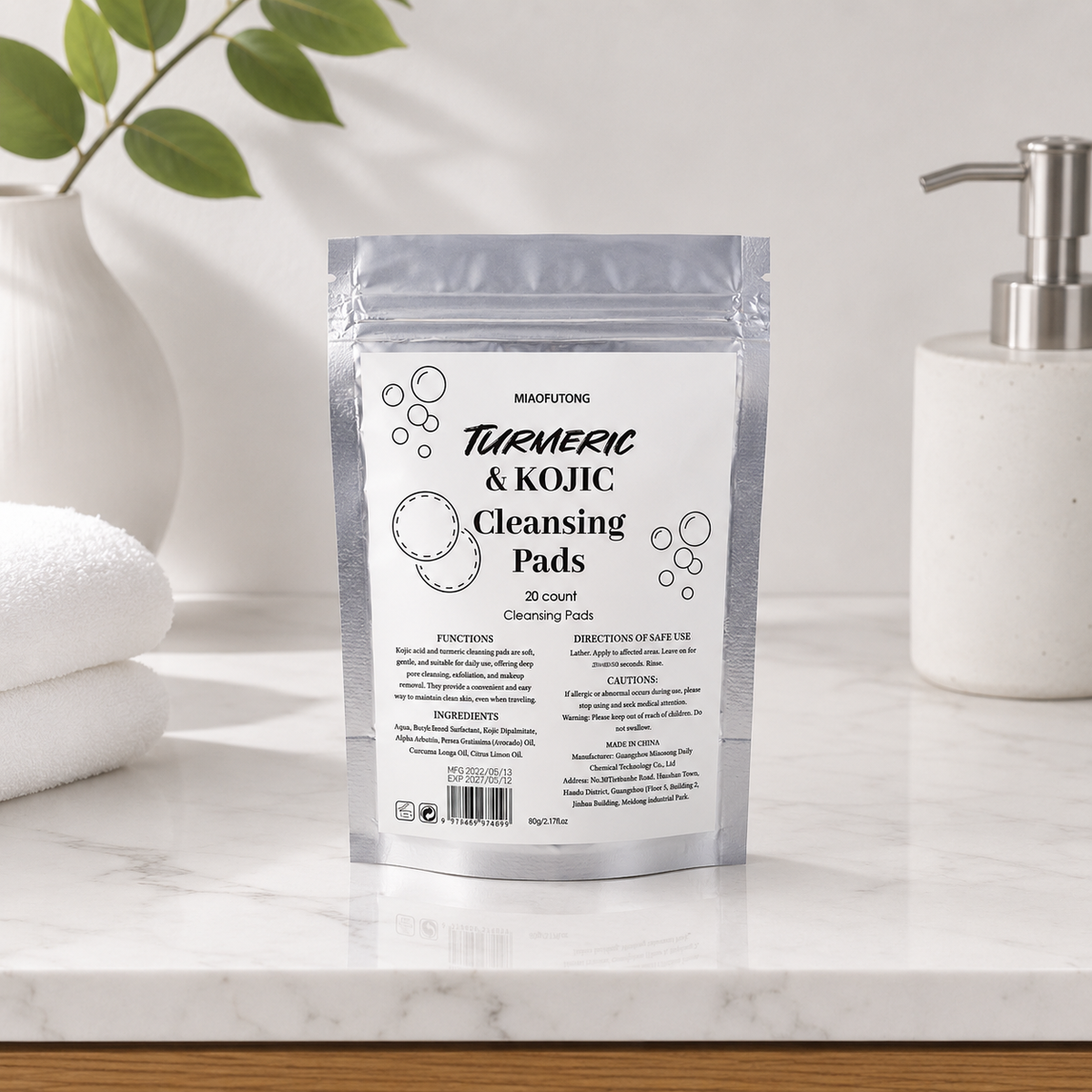 Turmeric and Kojic Cleansing Pads