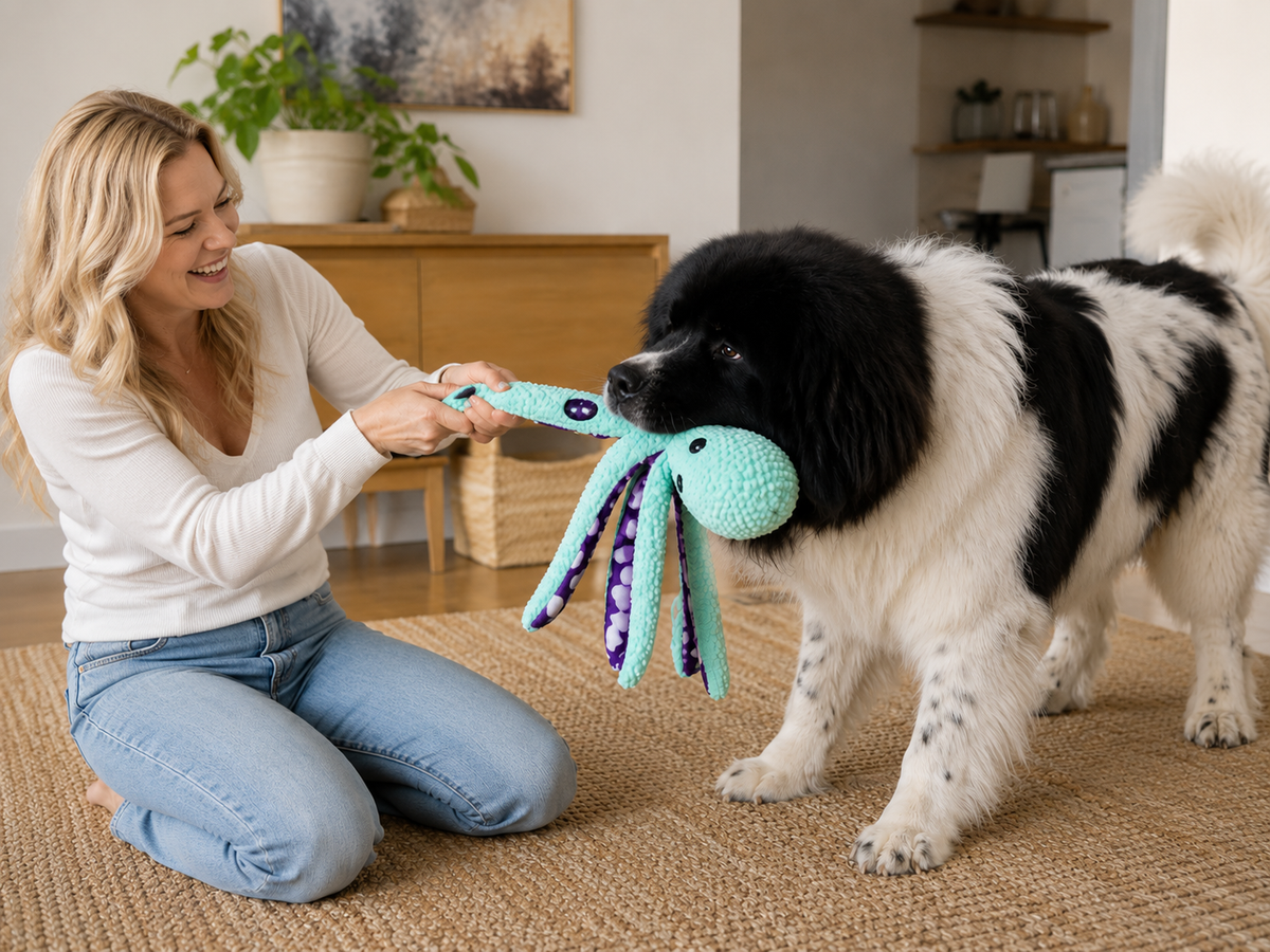 Sturdy Tug & Crinkle Dog Toy